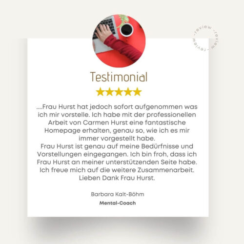 Testimonial Webdesign Bad Homburg - Barbara Kalt-Böhm