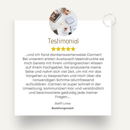 Testimonial Webdesign Bad Homburg - Steffi Linke