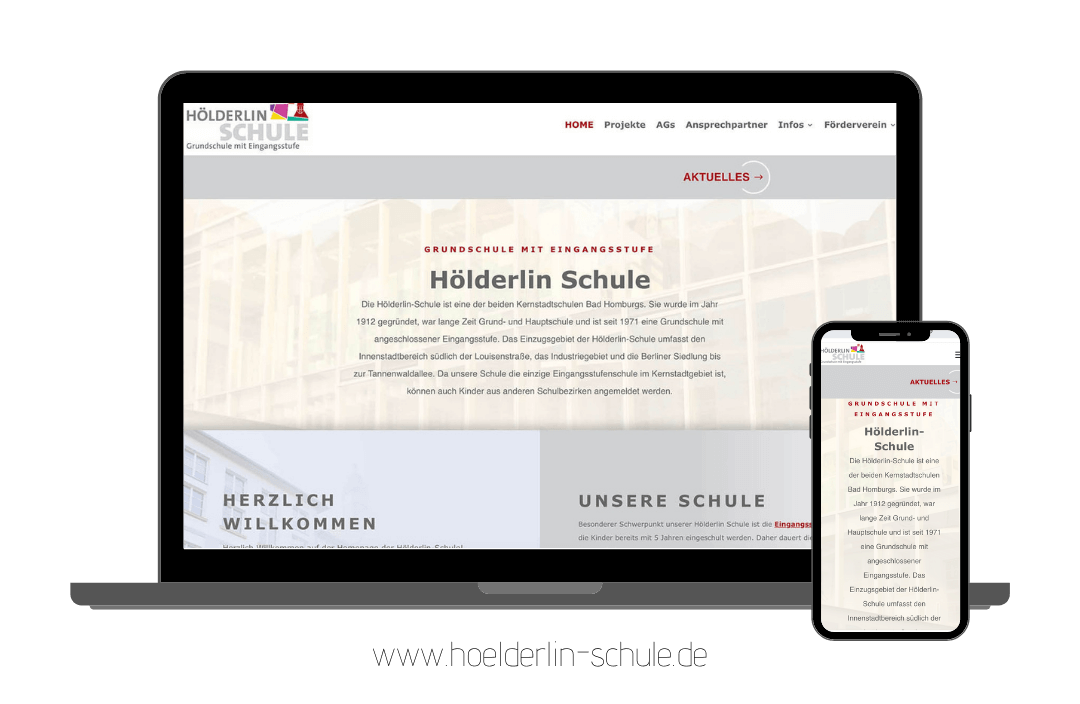 Website für Hölderlin Schule
