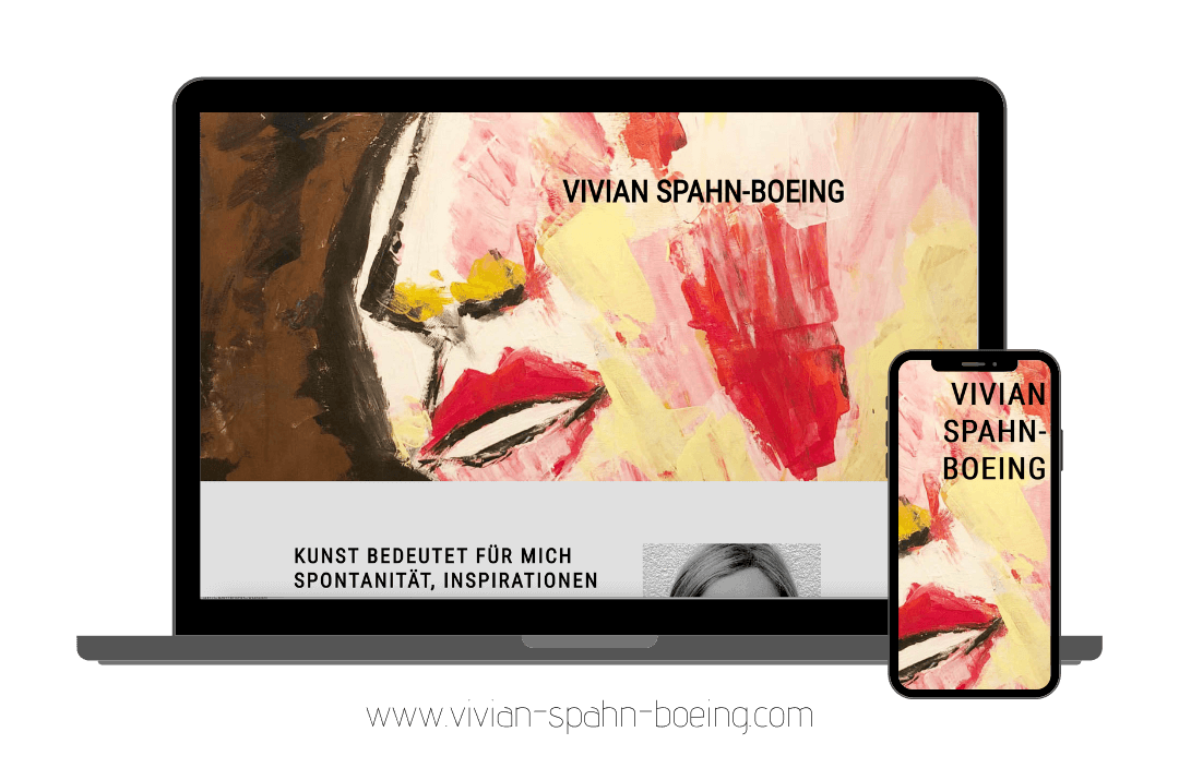Website für Künstlerin Vivian Spahn-Boeing