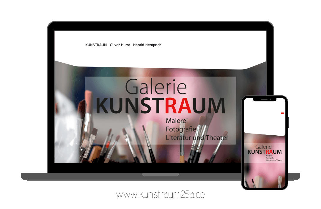 Website für Kunstgalerie KunstRaum
