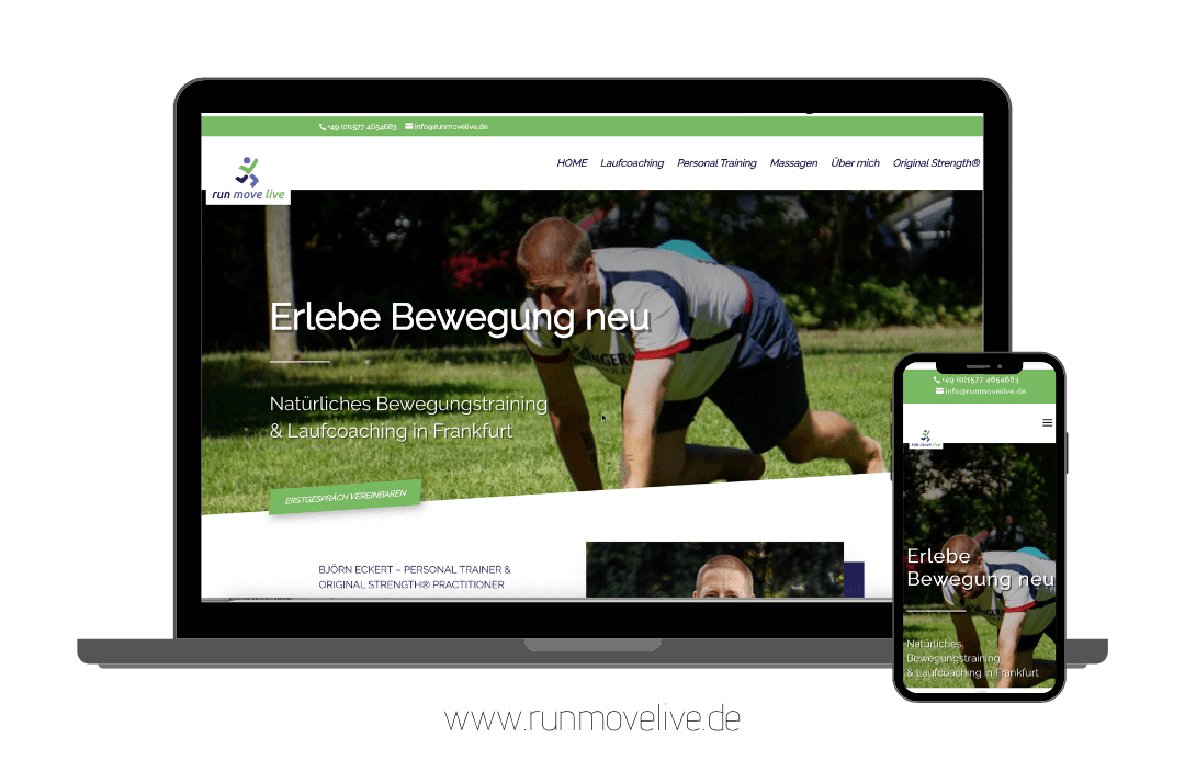 Website für Personal Trainer Björn Eckert