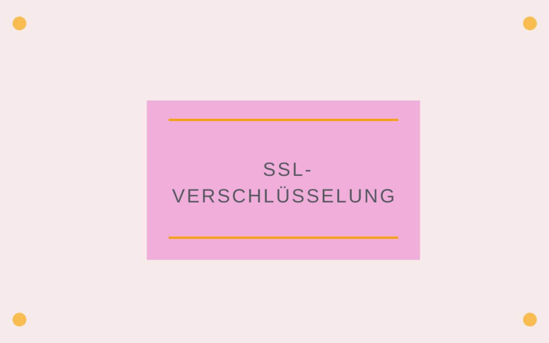 Was versteht man unter einer SSL-Verschlüsselung?