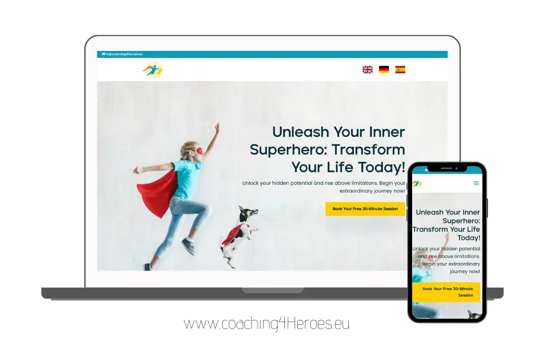 Foto von Website Coachin 4 Heroes