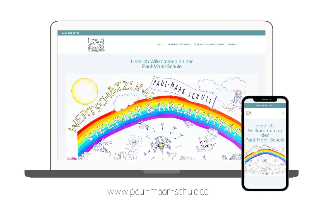 Foto von Website Paul Maar Schule
